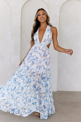 Forward Fashion Maxi Dress Blue