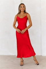 DEAR EMILIA Your Style Points Maxi Dress Red