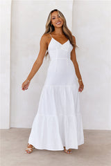 It's Warming Up Maxi Dress White