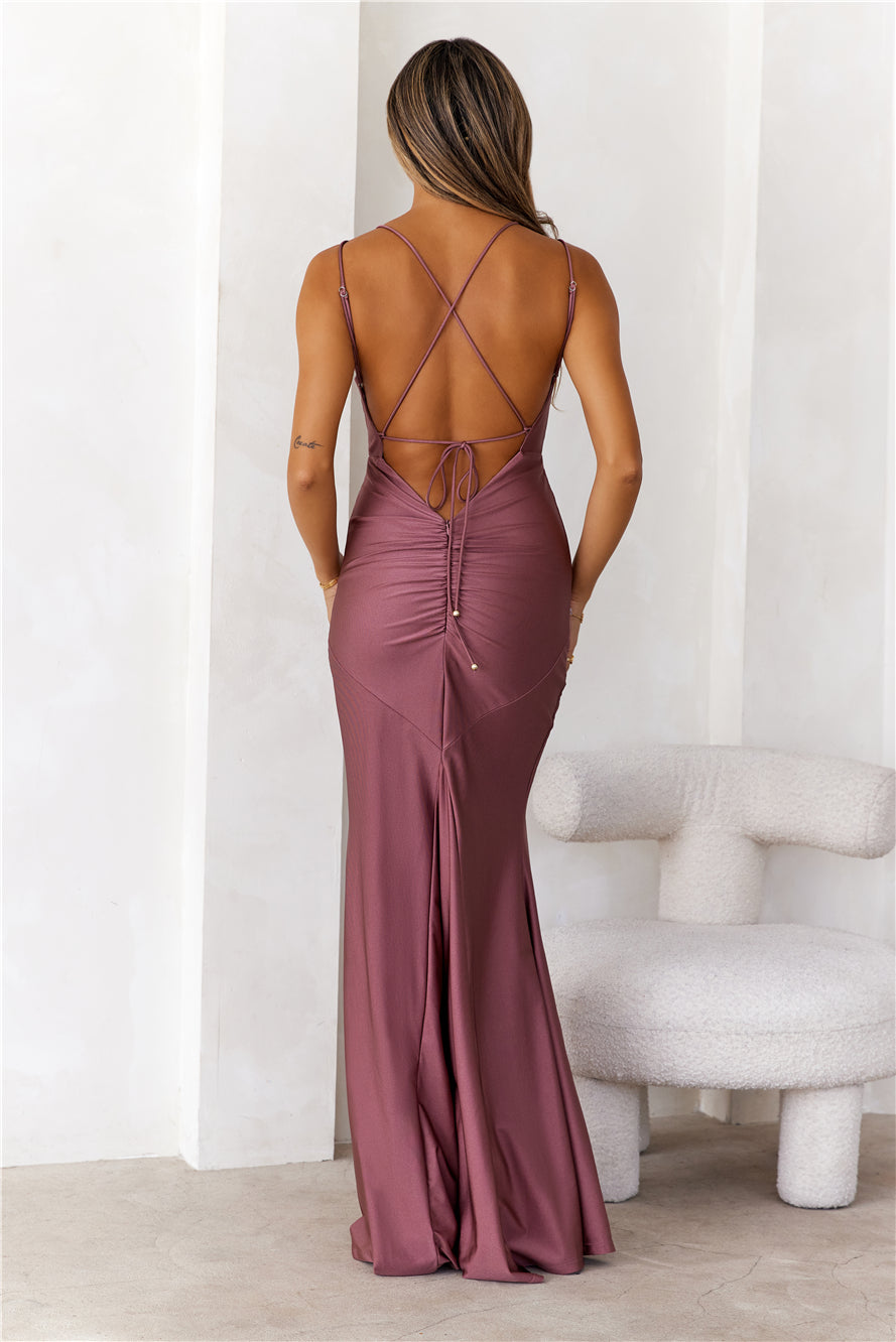 DEAR EMILIA Forever In A Moment Maxi Dress Mauve