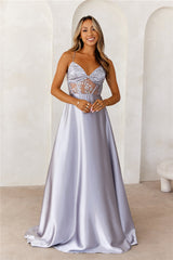 Enchanted Moon Maxi Dress Silver