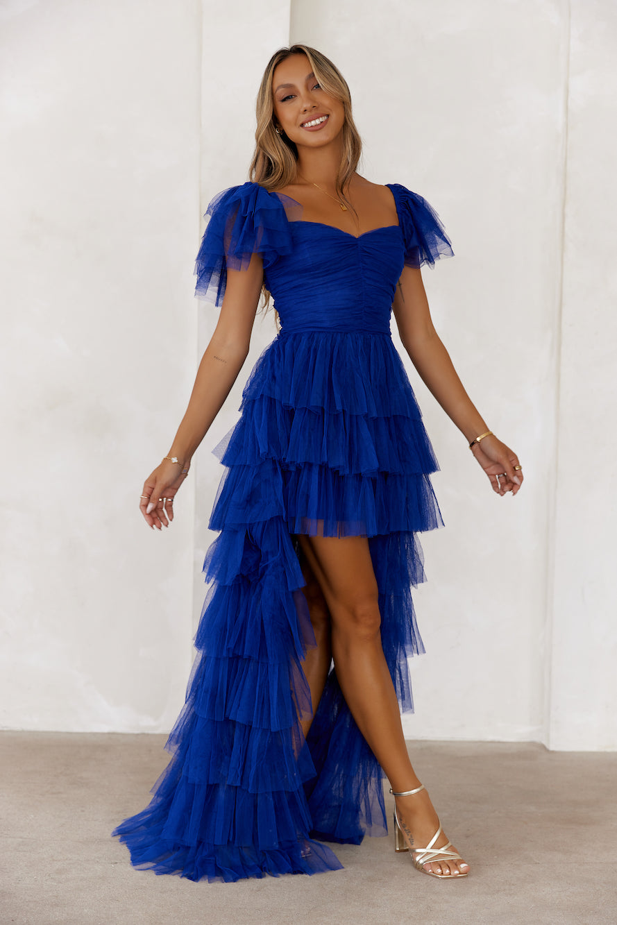 Love Beyond Time Tulle Maxi Dress Royal Blue