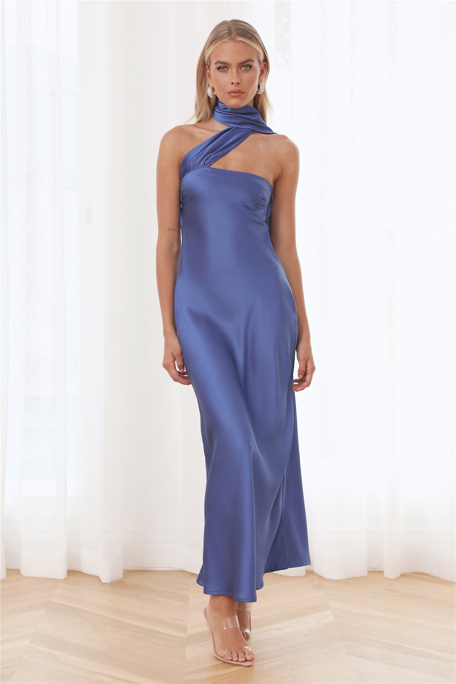 Attraction Stolen Maxi Dress Blue