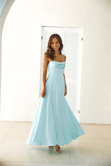 Matilda Satin Maxi Dress Mint