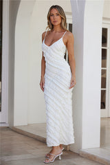 Flirty Fun Maxi Dress White