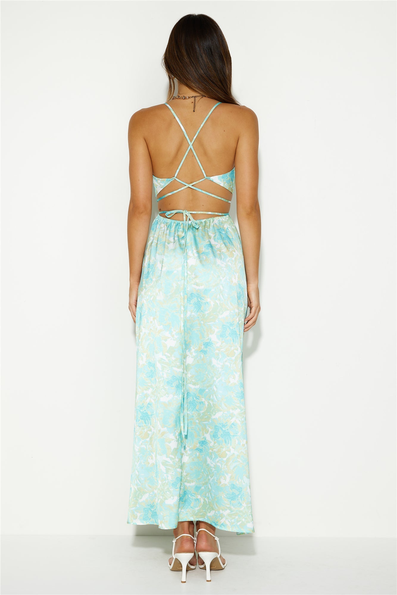 Celestial Bliss Maxi Dress Green