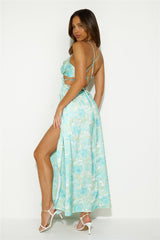 Celestial Bliss Maxi Dress Green