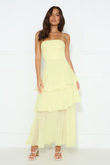 Awards For You Maxi Dress Yellow