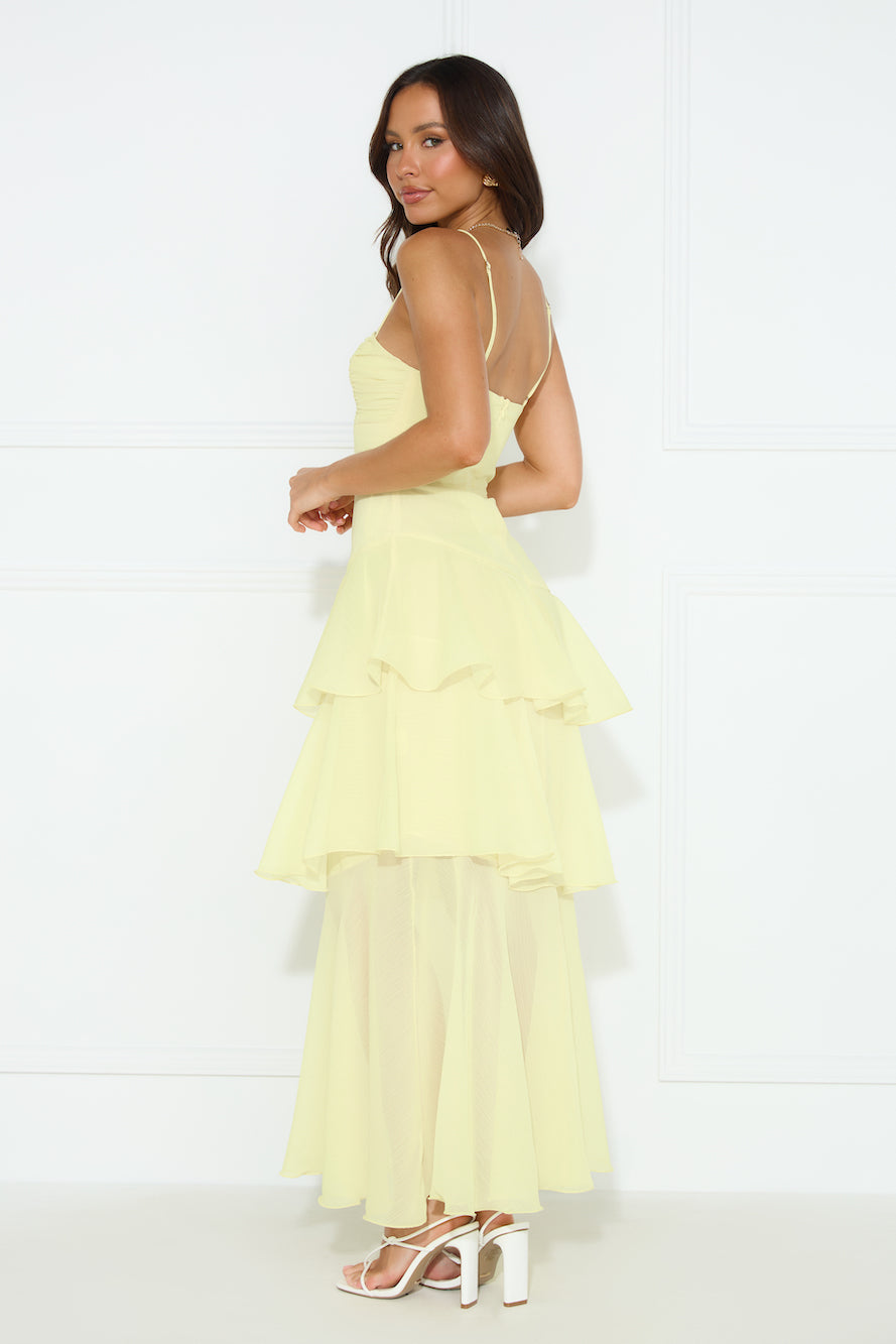 Awards For You Maxi Dress Yellow