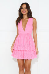 Exotic Cruise Mini Dress Pink