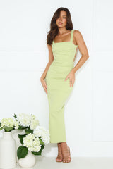 Apple Crunch Maxi Dress Green