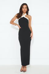 Love Tale Halter Maxi Dress Black