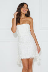 Essence Of You Strapless Mini Dress White