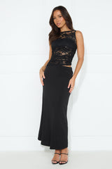 Lace Love Maxi Dress Black