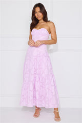 My Best Strapless Maxi Dress Lilac