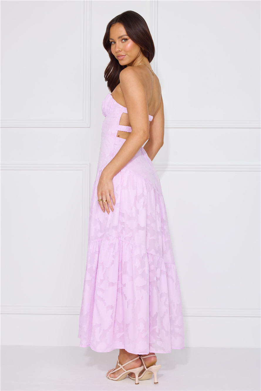 My Best Strapless Maxi Dress Lilac