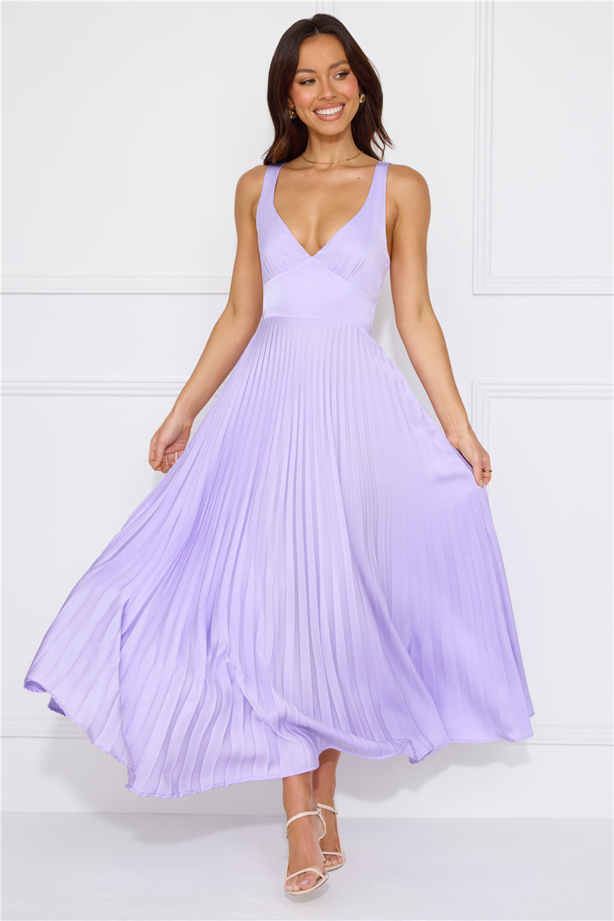 Dazzling Opulence Maxi Dress Lilac