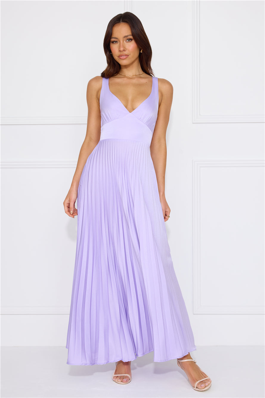 Dazzling Opulence Maxi Dress Lilac