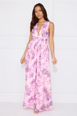 Gold Sky Maxi Dress Purple