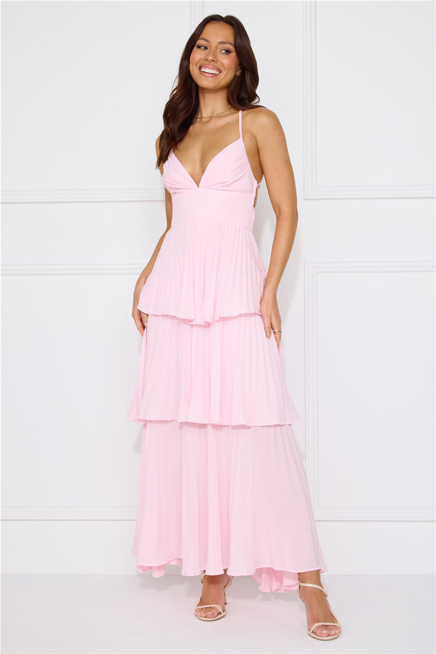 Fashionably Ever After Maxi Dress Pink