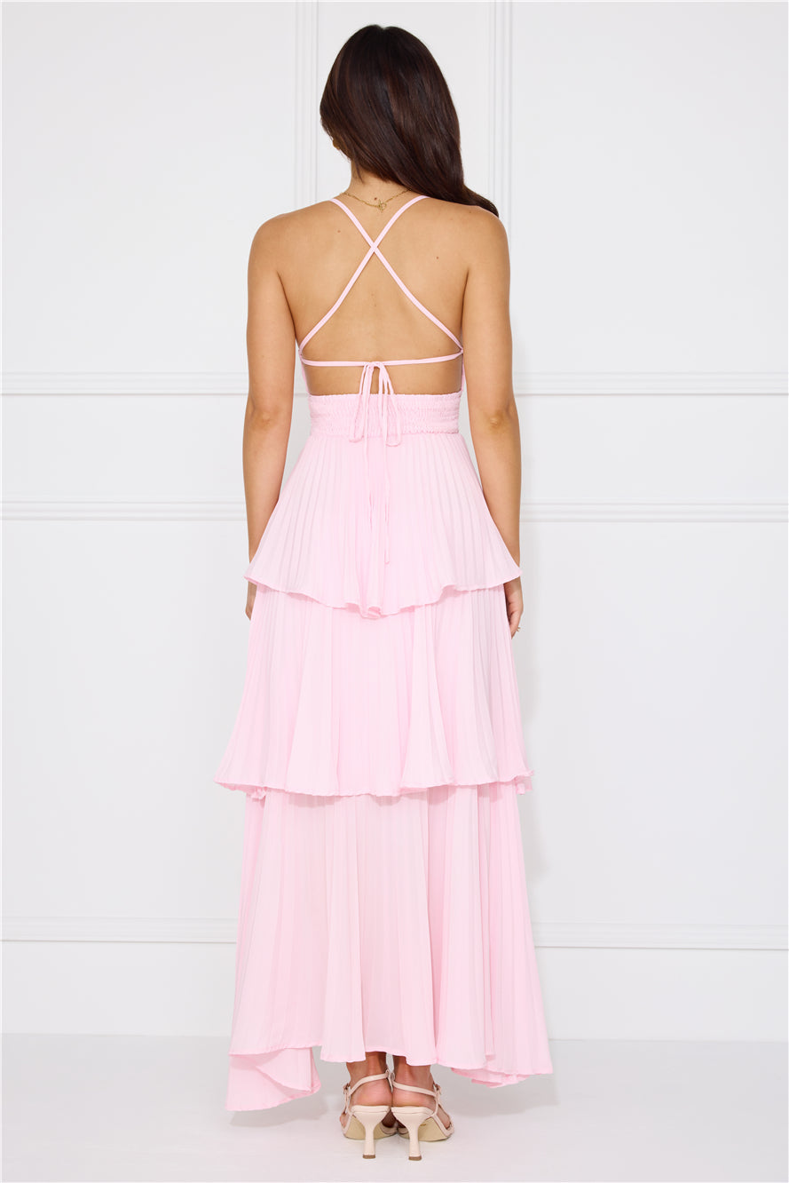 Fashionably Ever After Maxi Dress Pink