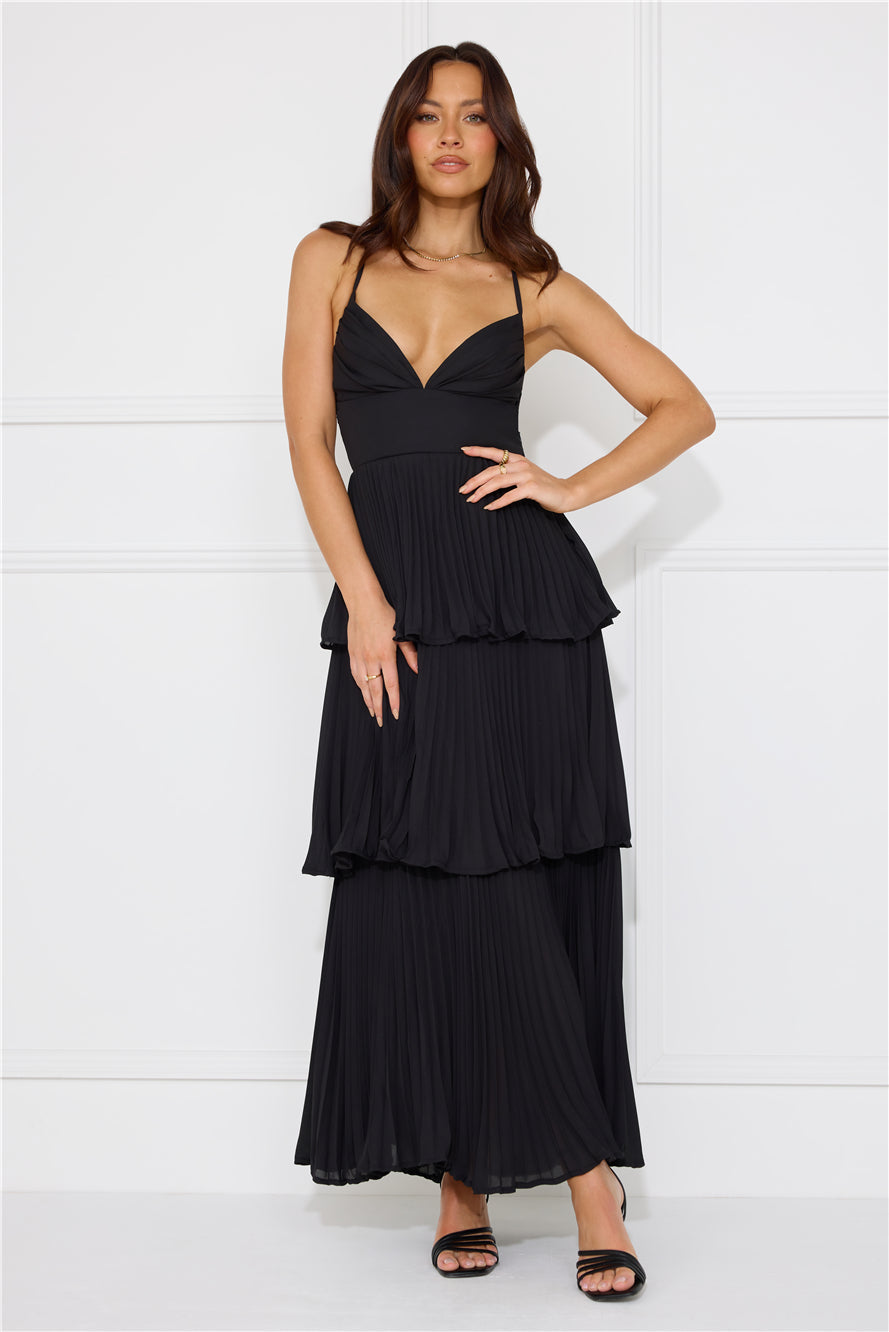 Fashionably Ever After Maxi Dress Black