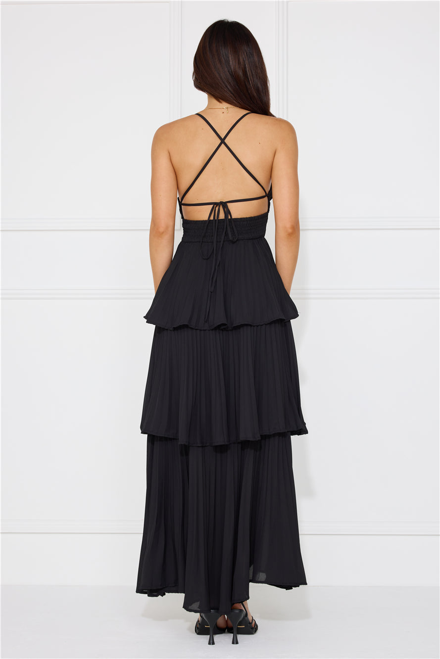 Fashionably Ever After Maxi Dress Black