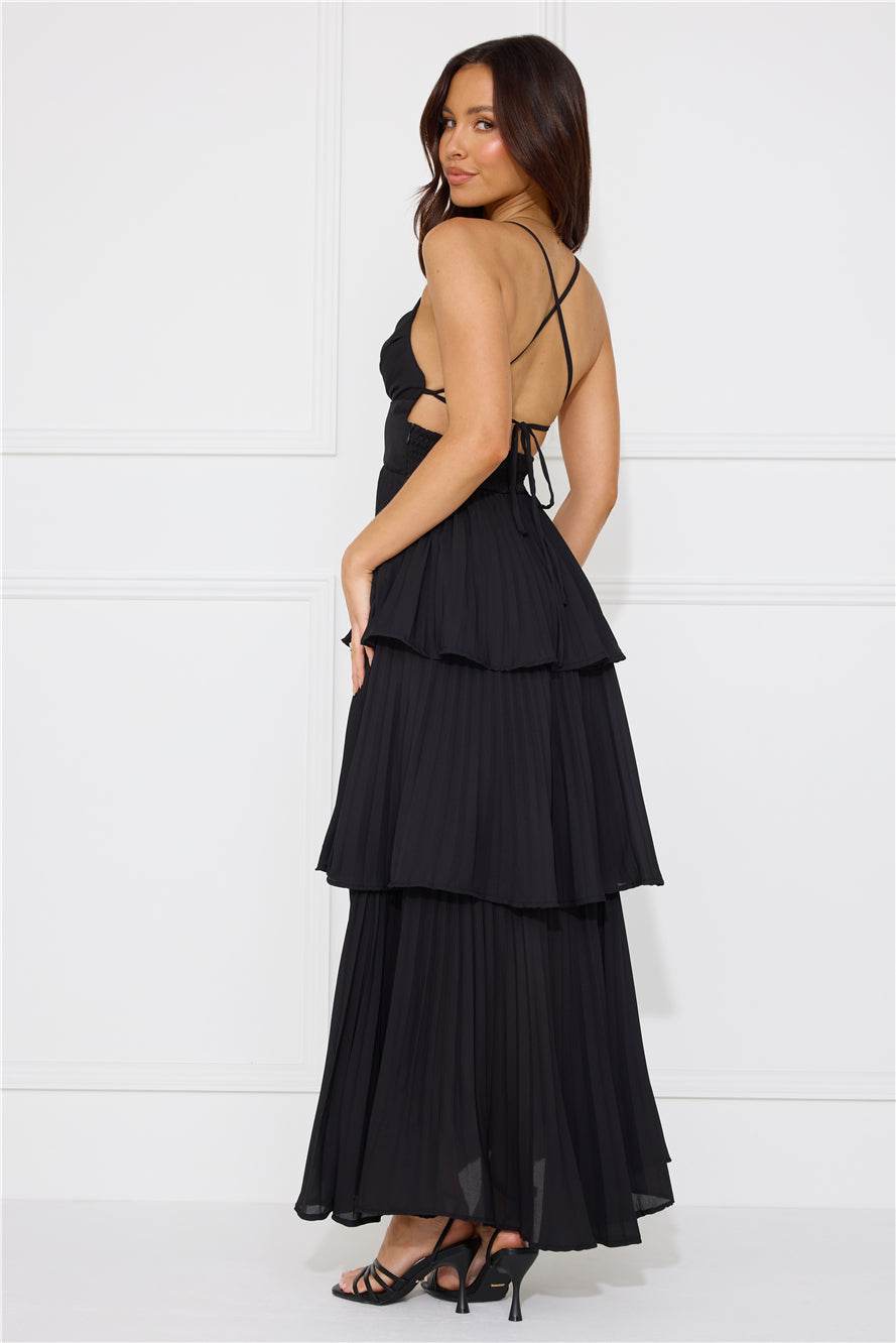 Fashionably Ever After Maxi Dress Black