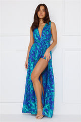 Exquisite Extravaganza Maxi Dress Blue