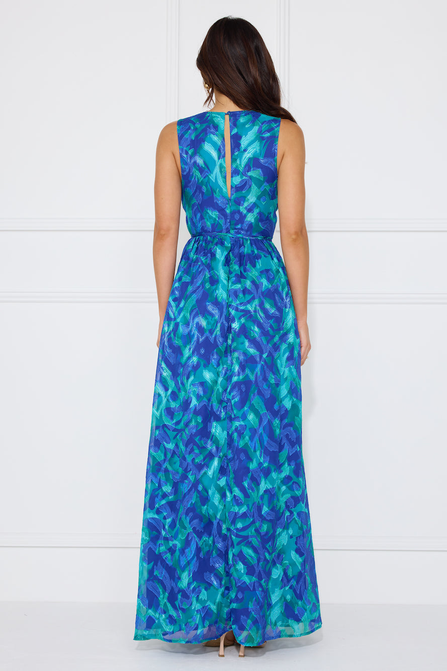 Exquisite Extravaganza Maxi Dress Blue