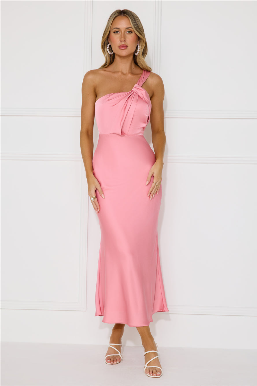 Adore Sunsets Midi Dress Pink