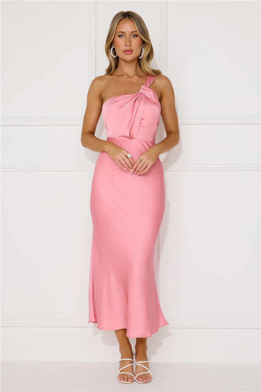 Adore Sunsets Midi Dress Pink