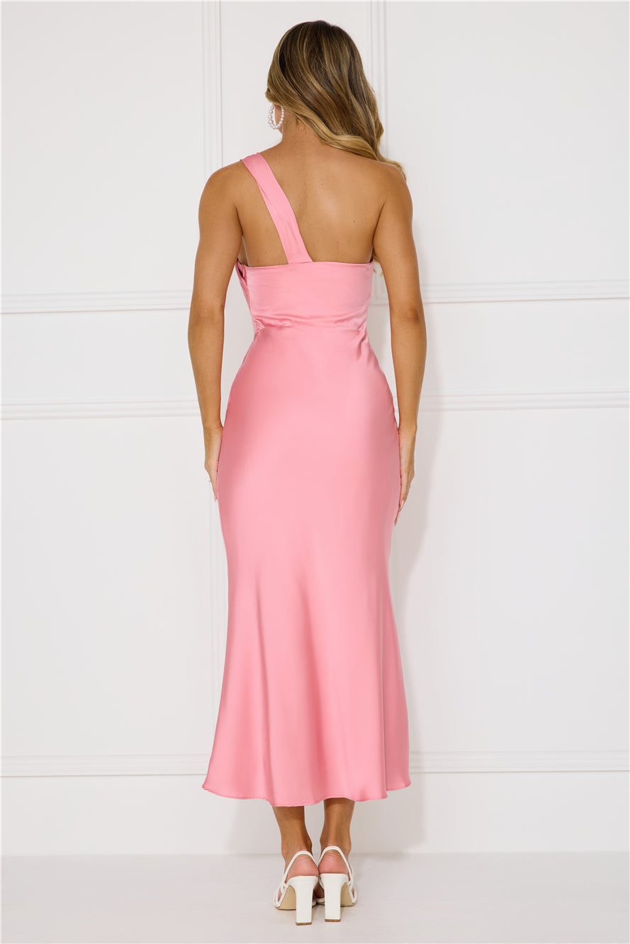 Adore Sunsets Midi Dress Pink