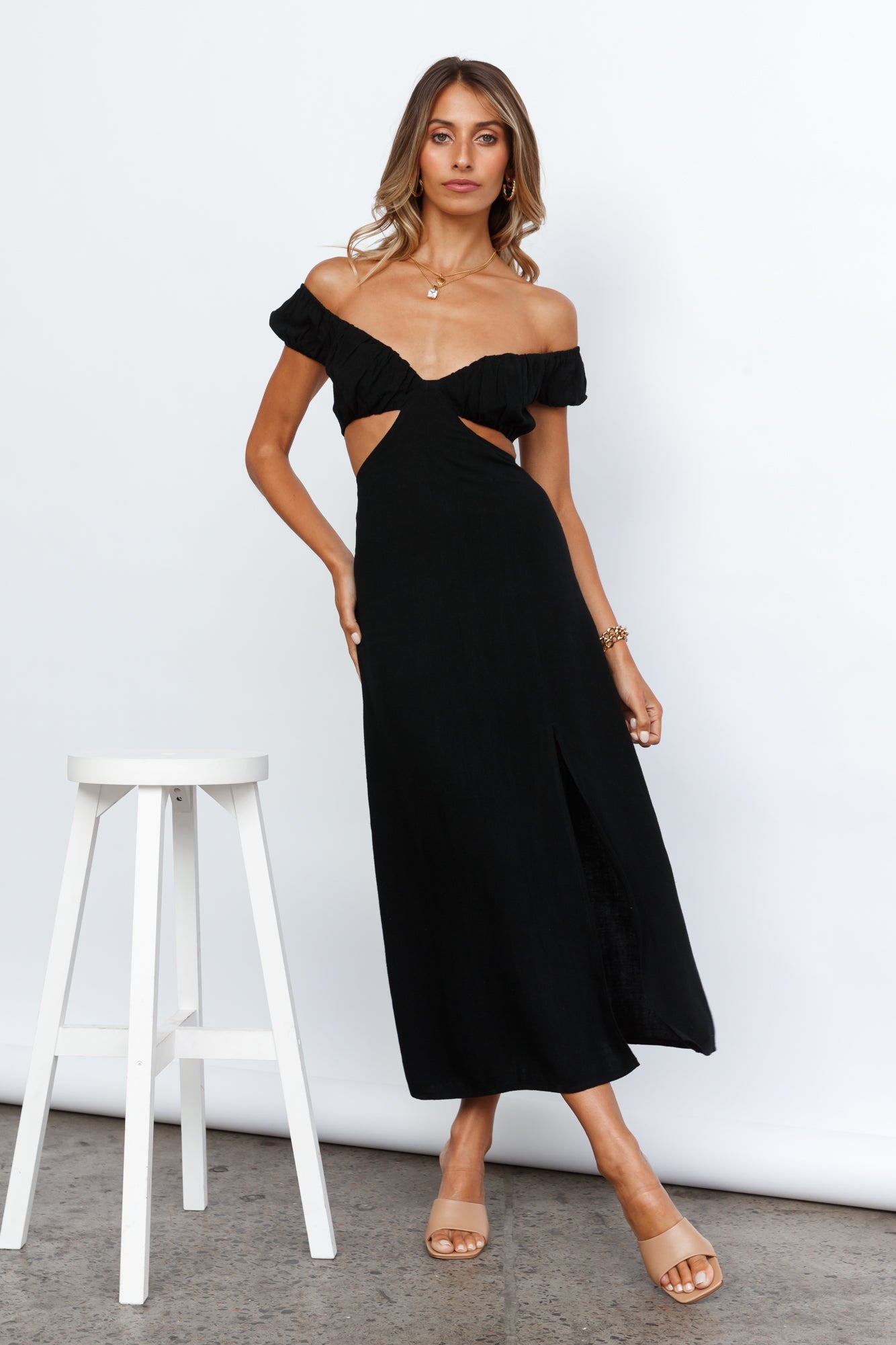 In Your Eyes Maxi Dress Black