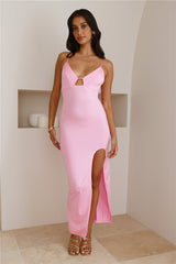 Giving Baddie Maxi Dress Pink