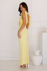 Illuminating Love Mesh Maxi Dress Yellow