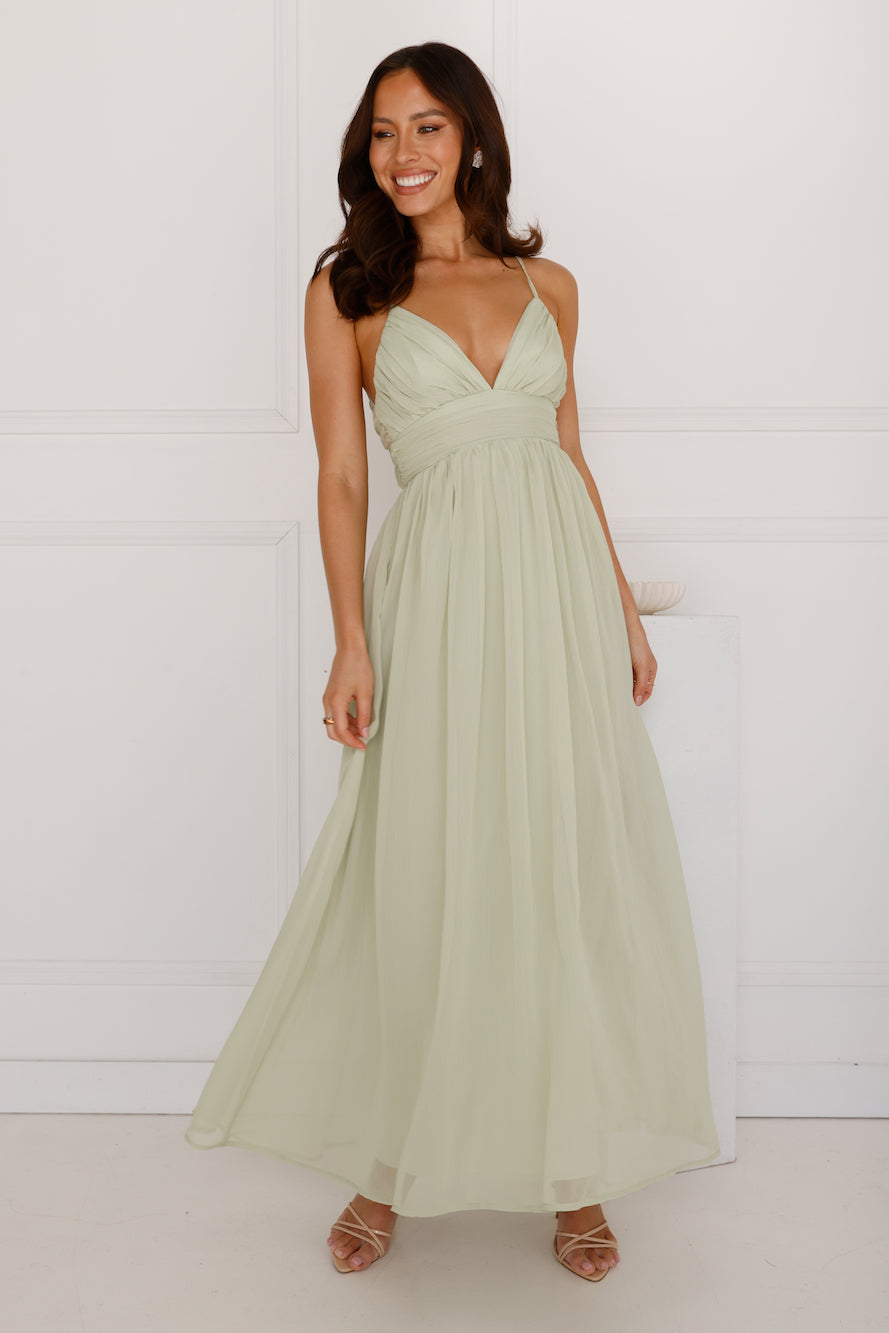 Finding Forever Maxi Dress Sage