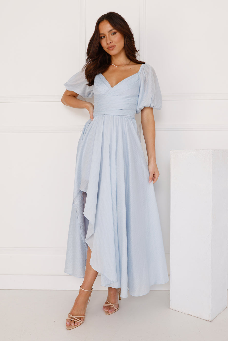 Gentle Breeze Midi Dress Blue