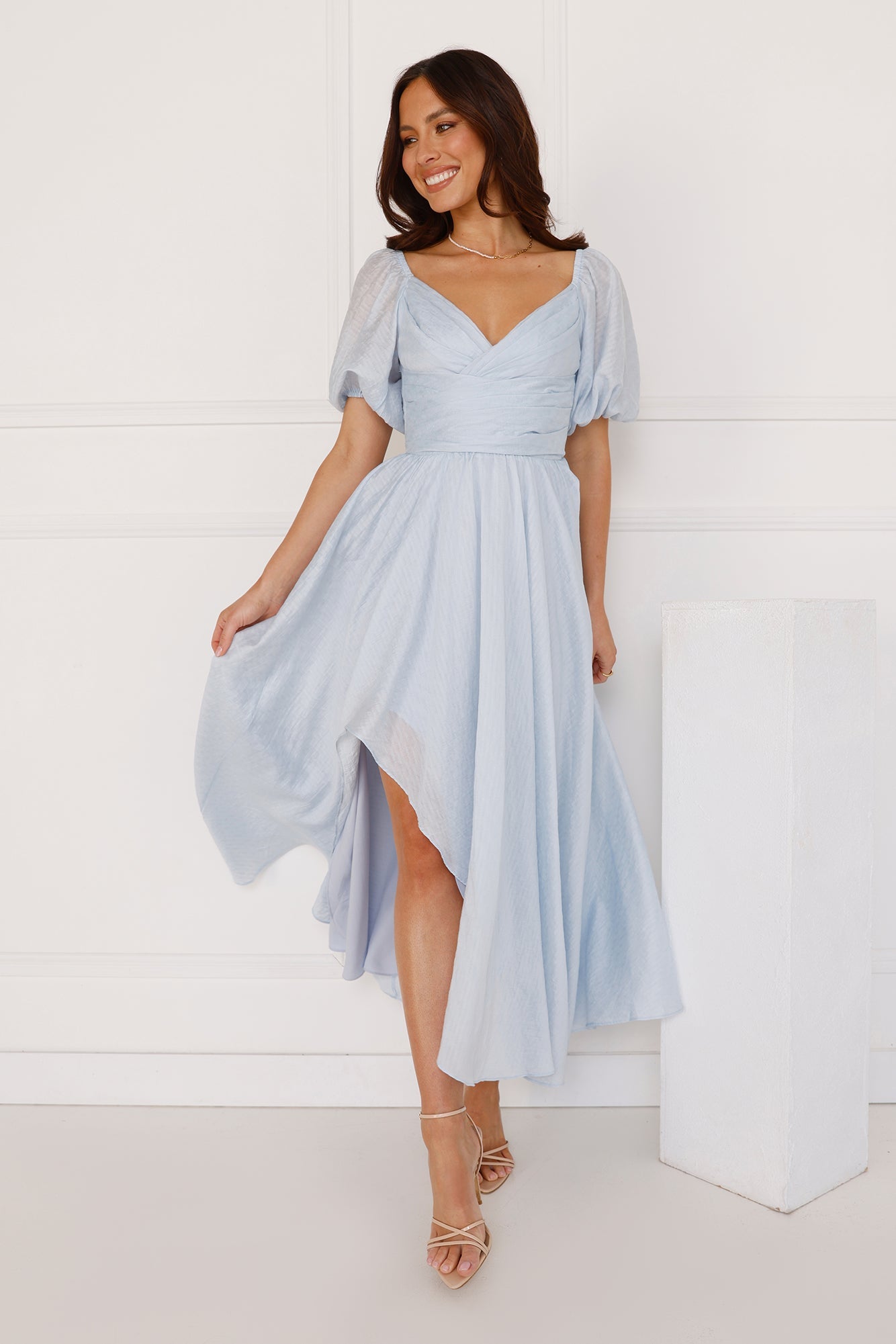 Gentle Breeze Midi Dress Blue