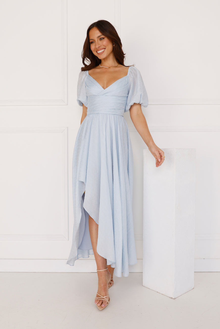 Gentle Breeze Midi Dress Blue