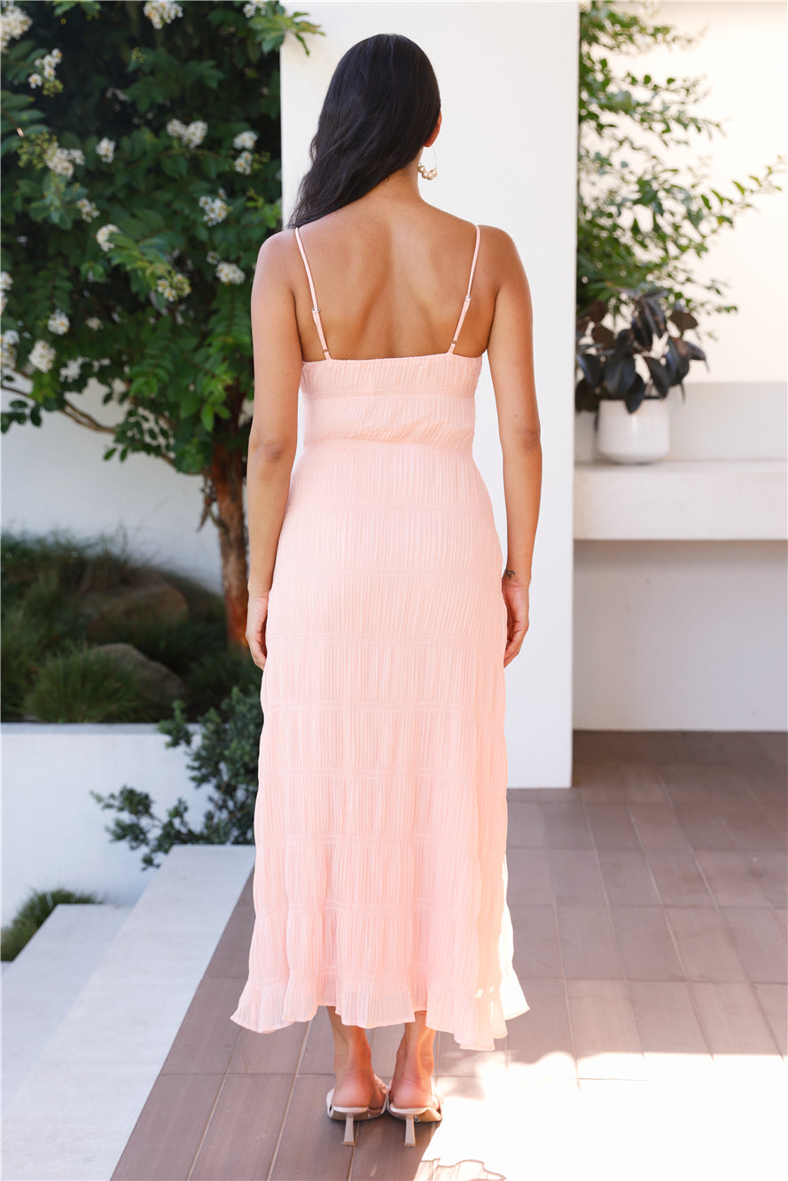 Florida Sunset Maxi Dress Peach