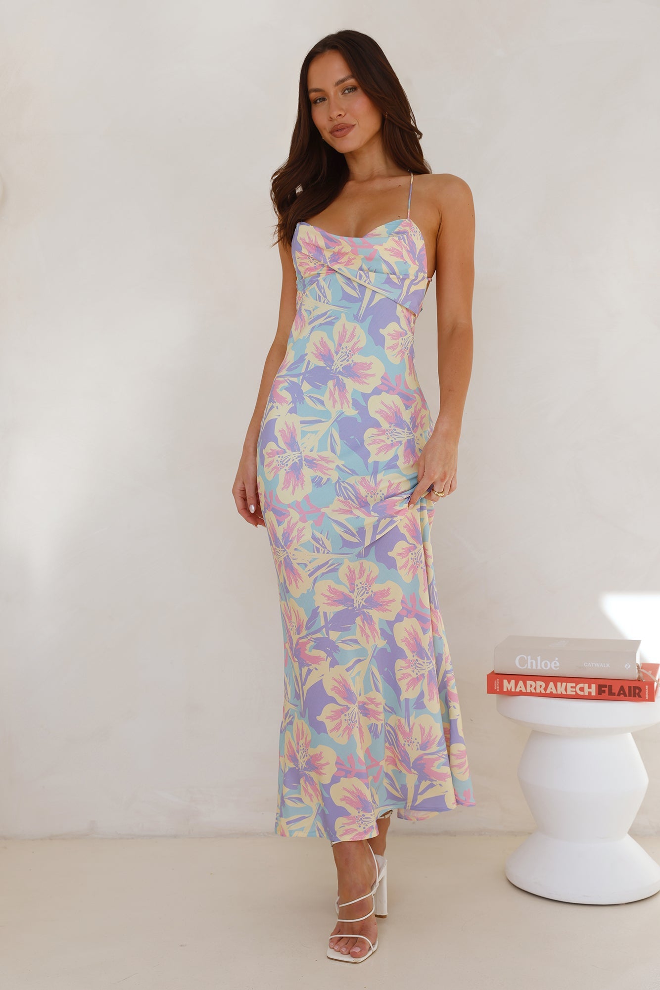 Frangipani Fantasy Maxi Dress Multi