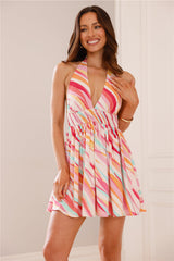 Endless Summer Halter Mini Dress Multi