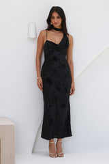 Mysterious Lover Maxi Dress Black