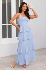 Ocean Spray Maxi Dress Blue