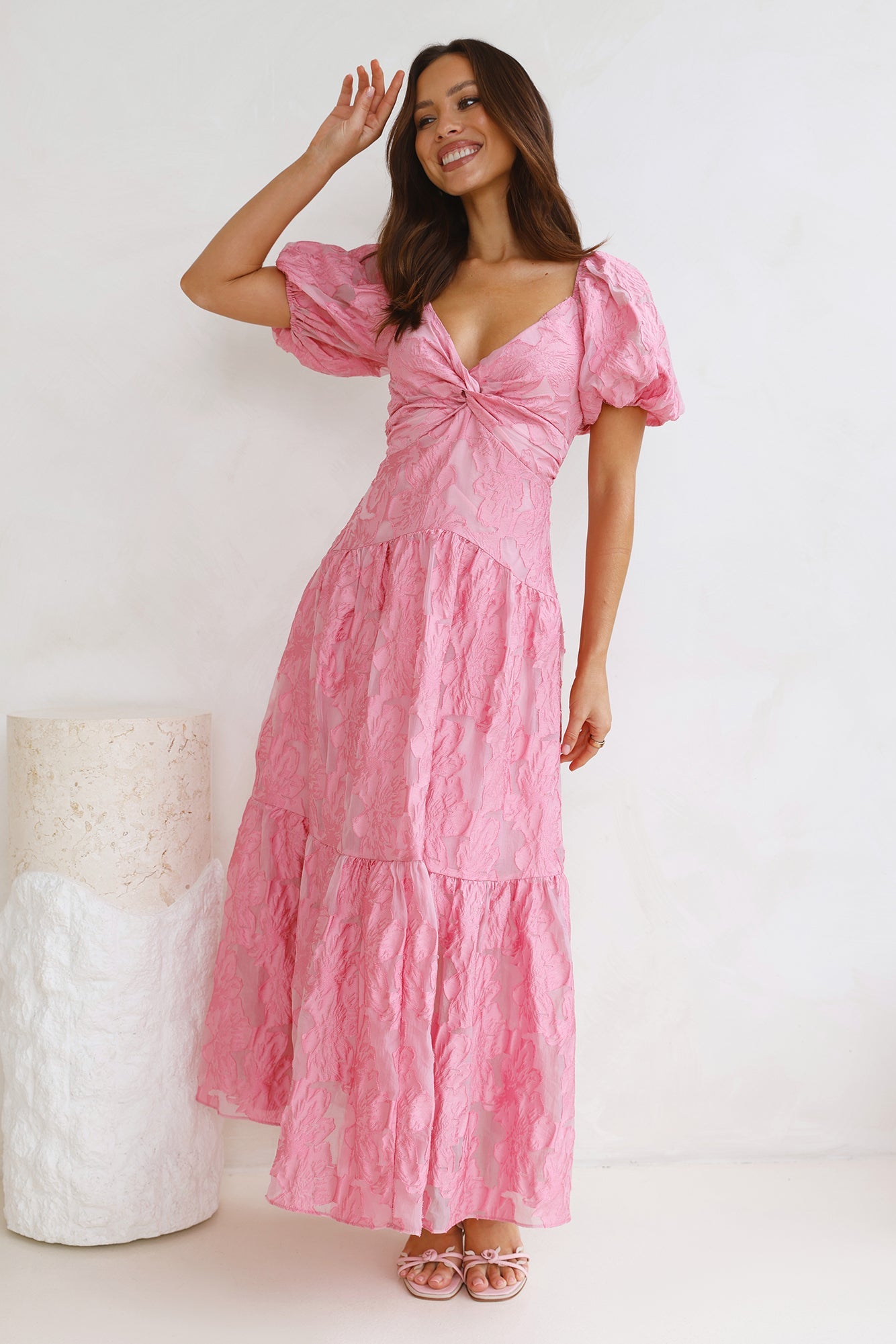 Night To Shine Maxi Dress Pink