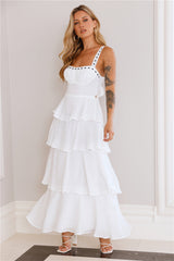 Ocean Spray Maxi Dress White