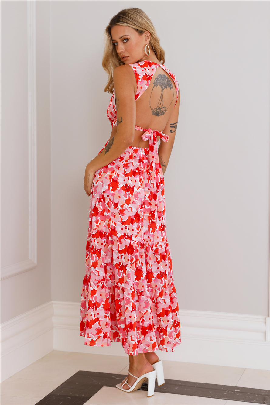 Mixing Love Maxi Dress Pink