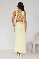 Natural Glow Maxi Dress Yellow