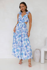 Extra Guest Maxi Dress Blue